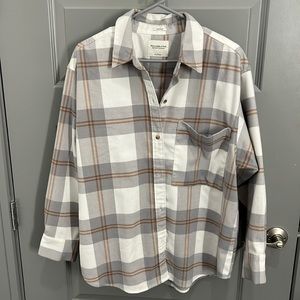 Abercrombie oversized flannel shirt